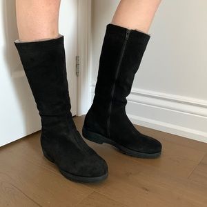 Suede waterproof winter boots